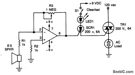 Sound Activated Switch Using Op Amp 741 Diagram Schematic Riset