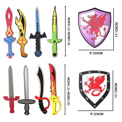 Mua 12 Pack Foam Swords And Shields Playset Medieval Combat Ninja
