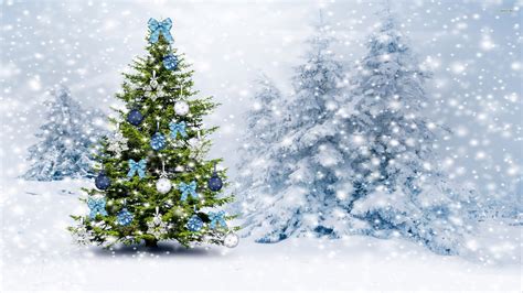 Christmas Tree Snow Wallpaper 73 Images