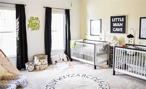 She wanted her second son's space to be neutral enough that all those belongings would look sharp, instead of adding. In the Nursery with Oh Happy Play - Project Nursery