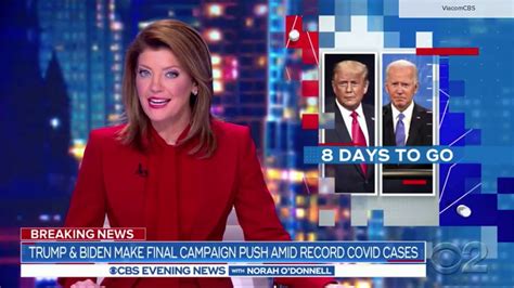 Cbs Evening News Debuts From Cbs News Election Headquarters In Times