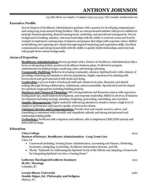 Entrylevel Healthcare Administrator Resume Example Mpr