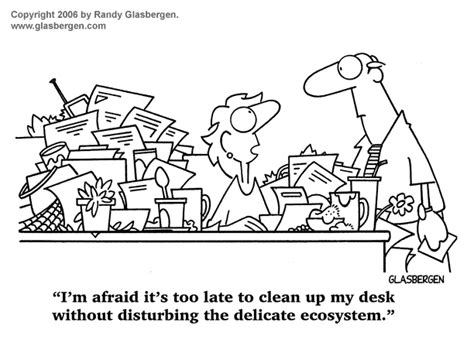 Desk Clutter Randy Glasbergen Glasbergen Cartoon Service