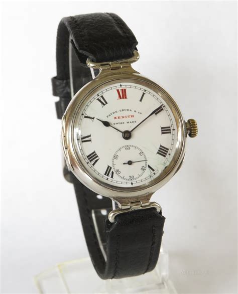 Antiques Atlas Gents Ww1 Silver Zenith Watch From Favre