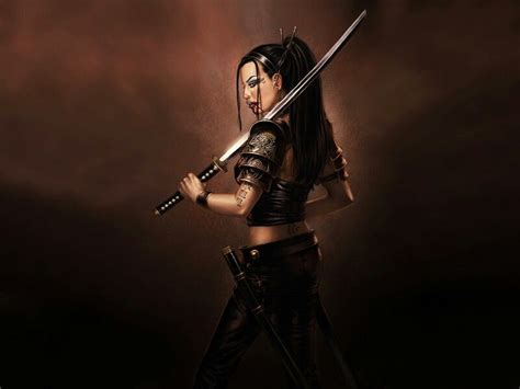 Badass Samurai Girl Warrior Woman Ninja Girl Female Samurai