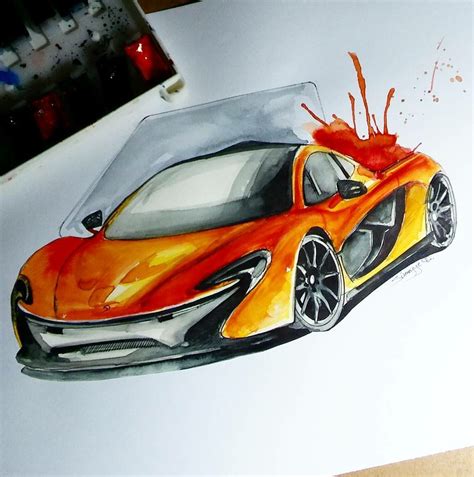 Do you want to learn how to draw cars like a real artist or car designer? Watercolor Car Drawing - Sümeyye Önder - Draw to Drive