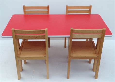 Pre School Kids Table And Chairs Classroom Desk