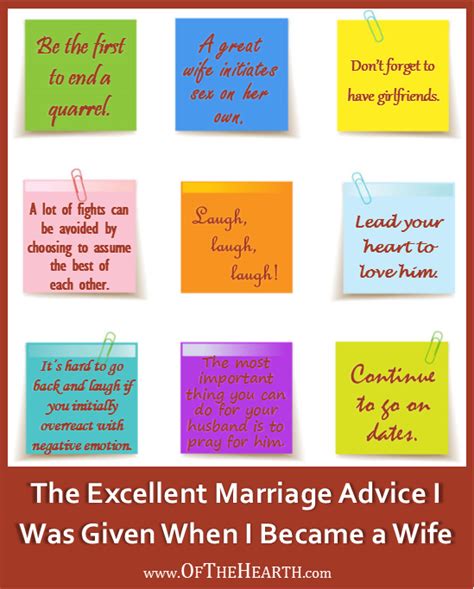 the excellent marriage advice i was given when i became a wife