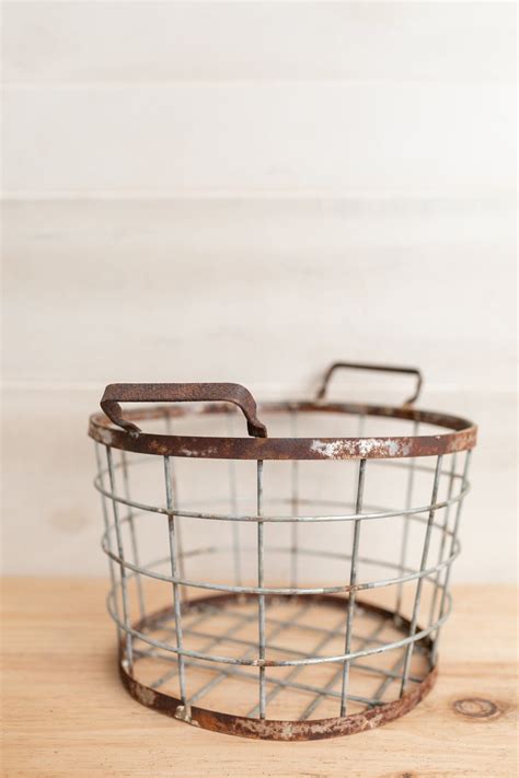 Farmhouse Wire Basket In 2021 Wire Basket Decor Wire Baskets