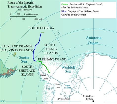 Shackleton Endurance Route