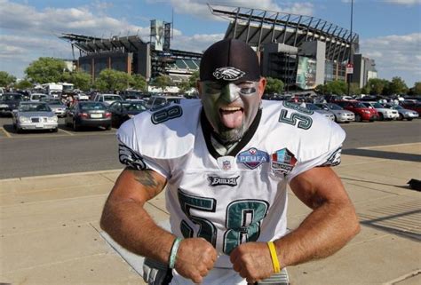 End Of An Era Eagles Shoulder Pad Superfan Stepping Down After 26 Years
