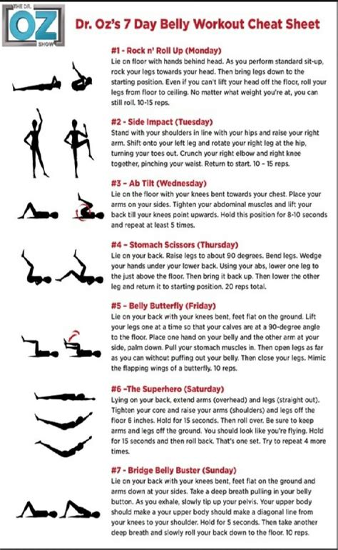 7 Day Workout Plans Musely