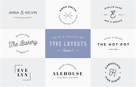 Logo And Branding Type Layouts Vol 2 — Medialoot
