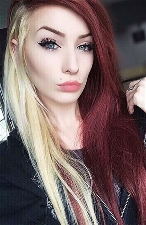 Split Hair Dye The Best Looks From Instagram Hairtrend