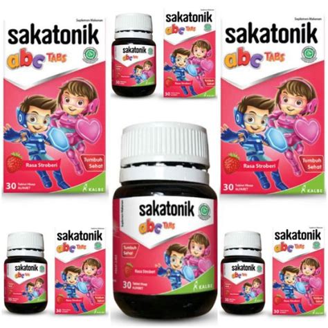 Sakatonik Abc Rasa Strawberry Multivitamin Anak Botol Isi Tablet