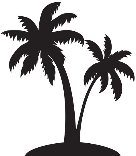 47 Palm Tree Silhouette Vector