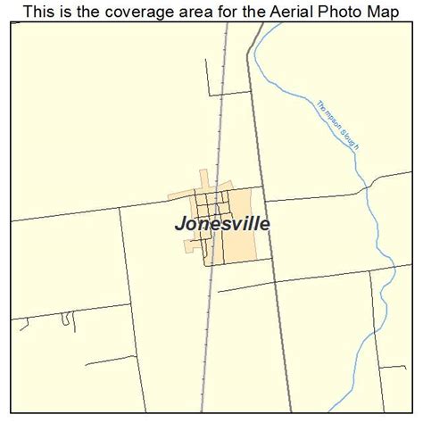 Aerial Photography Map Of Jonesville In Indiana