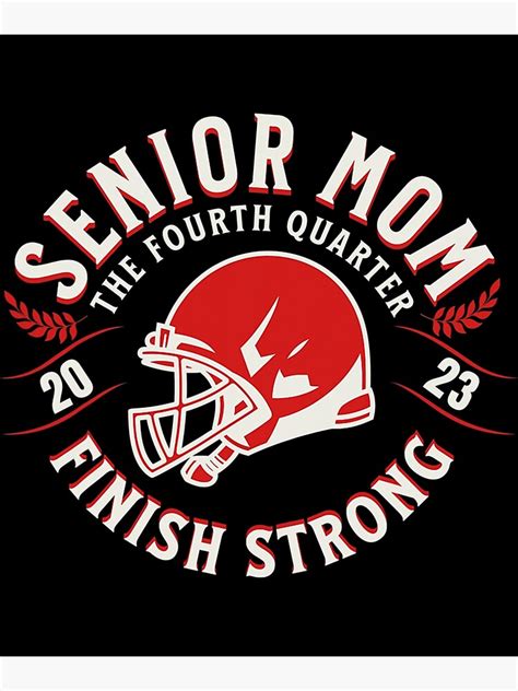 Proud Senior Football Mom 2023 Poster For Sale By Nonaveh186 Redbubble