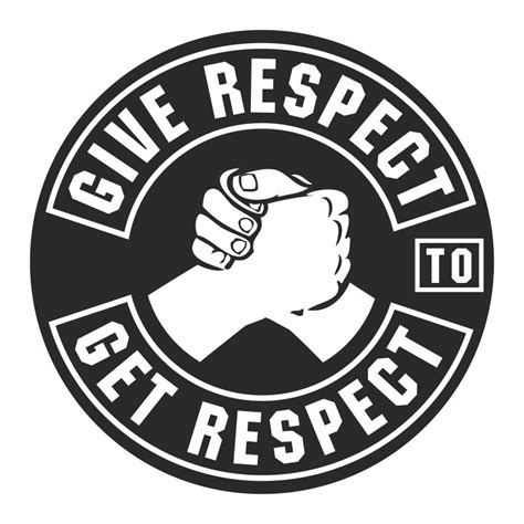 Weatherproof Sticker Give Respect To Get Respect Biker Mc Motorcycle