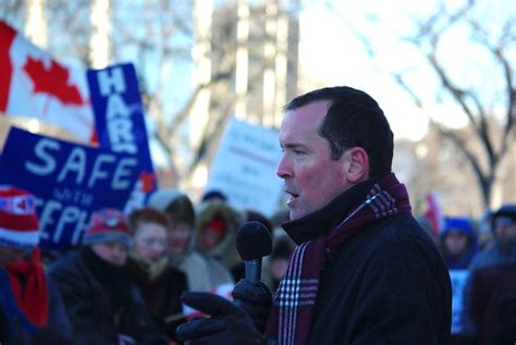 Hugh Mcfadyen Speaks At The Rally Pc Manitoba Flickr