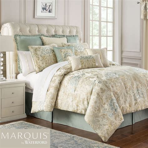 Warren Damask Light Cream Comforter Bedding By Marquis By Waterford