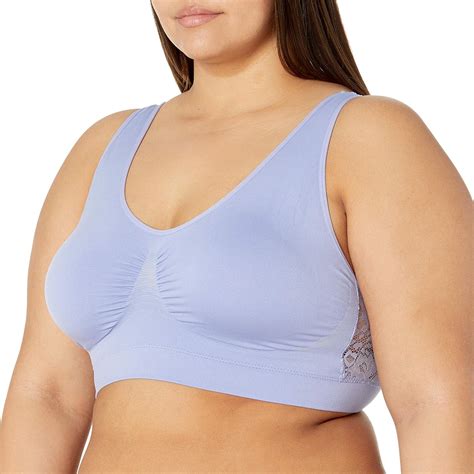 Rhonda Shear Women S Lace Back Seamless Bra With Removalabe Pads At