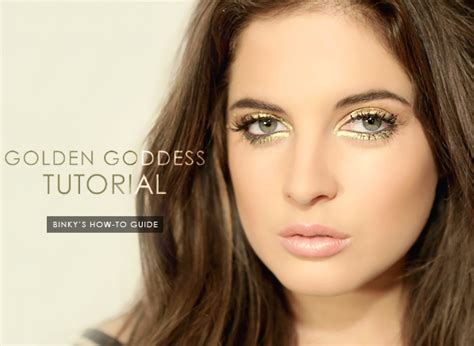 Golden Goddess Makeup Tutorial Binkys Beauty Blog