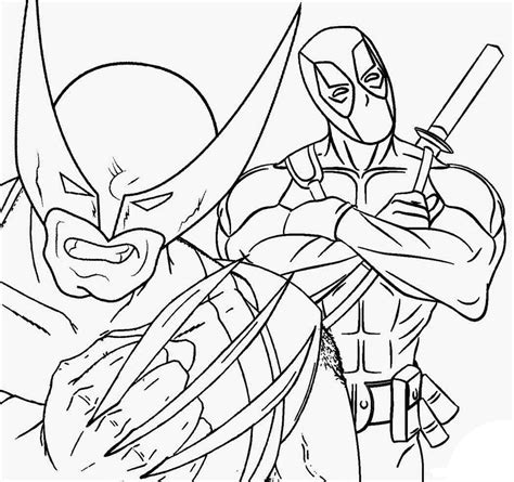 Dibujos de Wolverine para colorear. Imprimir gratis para niños