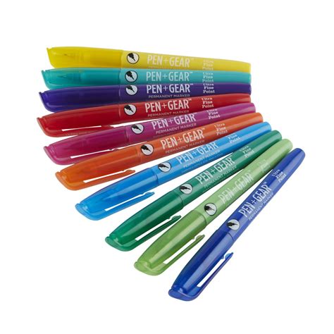 Pen Gear Ultra Fine Point Permanent Markers Assorted Colors 30