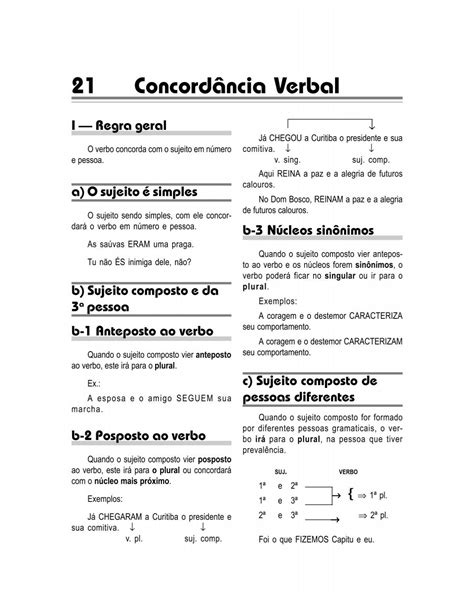 Exercícios De Concordância Verbal E Nominal