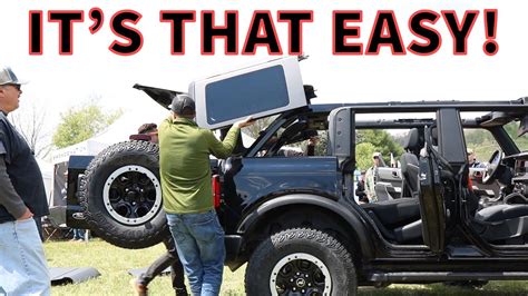 How To Remove 2021 Ford Bronco Hard Top Undedited Its That Easy