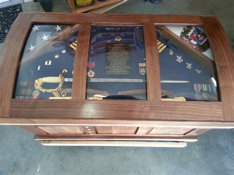 Custom Navy Shadow Box Sea Chest By Jerry Built For Capt Silvestre Del