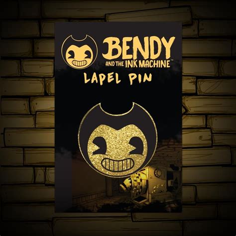 Bendy Lapel Pin Bendy And The Ink Machine Lapel Pins Ink