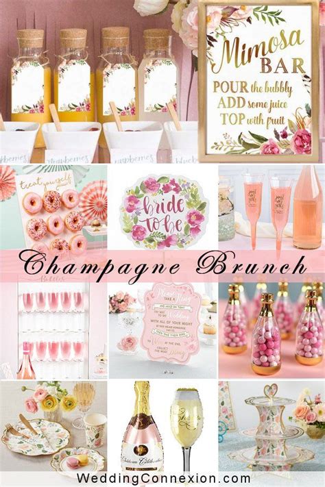 Champagne Brunch Bridal Shower Elegant Wedding Ideas Mimosa Bar
