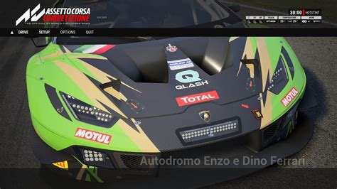 Assetto Corsa Competizione Race Setup Huracan Evo Gt Imola W