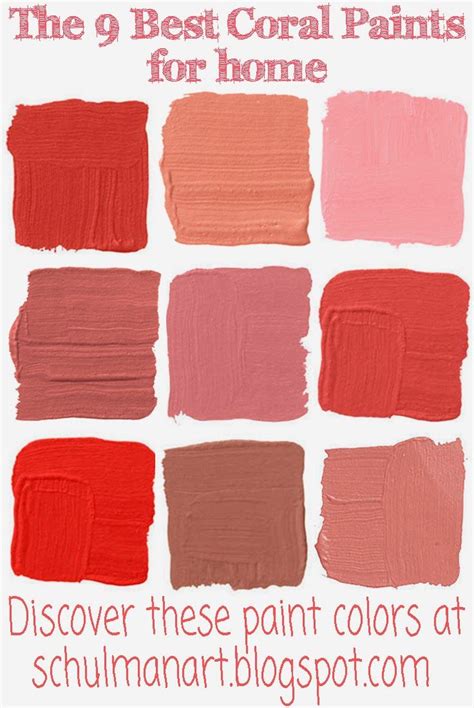 Farrow ball colors matched to benjamin moore farrow. Art Blog for Creative Living: The Best 9 Coral Color Paint ...