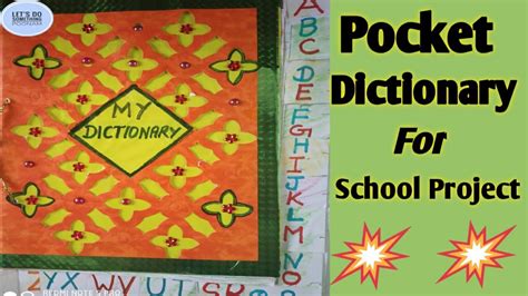 Pocket Dictionary For School Projecthome Made Pocket Dictionarydiy