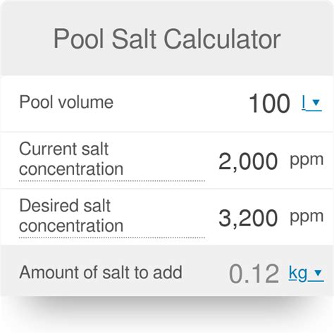 27 Salt Water Pool Calculator Sadiyahdylan