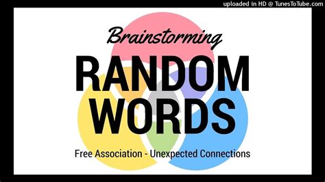 These lyric have different styles, country, rap, rock, etc. Crazy Random Words - Brainstorming & Free Association Exercise (Easy Listen) - YouTube