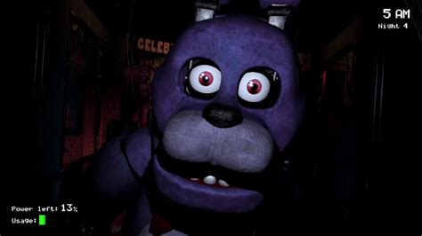 Fnaf 1 Console Bonnie Jumpscare To 6am Youtube
