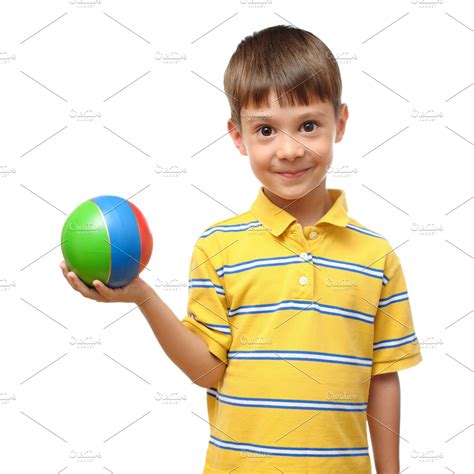 Boy Playing With Ball High Quality People Images ~ Creative Market