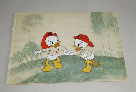 Original Vintage Walt Disney Huey Dewey And Louie Art Corner Orig