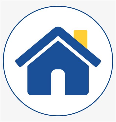 We Provide Emergency Shelter And Affordable Housing Blue Home Icon