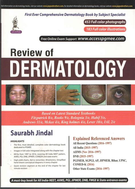 Lai, illustrating all of the books it takes to make a physician. Download REVIEW OF DERMATOLOGY Paperback JINDAL SAURABH ...