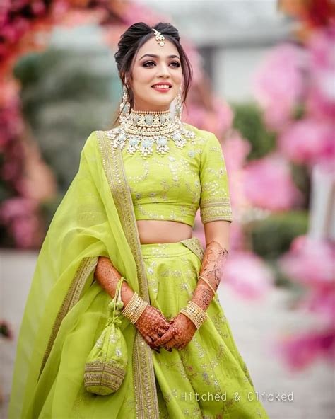 17 Stand Out Brides Spotted Wearing Neon Green Lehenga