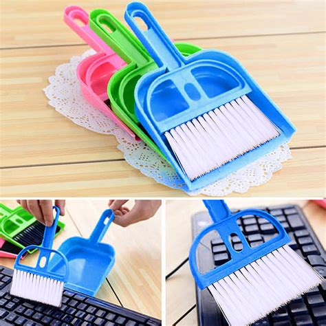 Visland Small Dustpan And Brush Set Whisk Broom And Dust Pans Mini