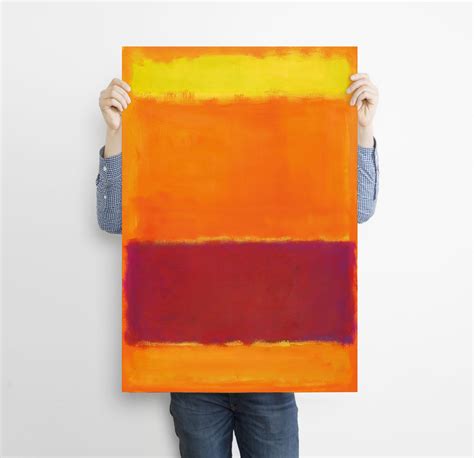 Mark Rothko Print Yellow Orange Red Print Modern Art Etsy