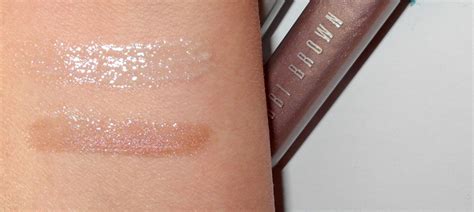 bobbi brown brightening lip gloss and high shimmer lip gloss review and swatches makeup4all