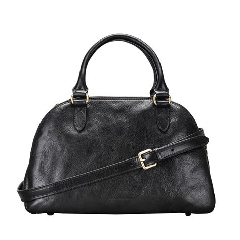 Personalised Real Leather Bowling Handbag Liliana S By Maxwell Scott