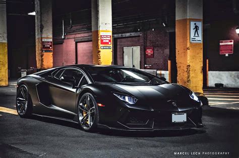 Matte Black Lamborghini Aventador Underworld Photoshoot Supercars Show